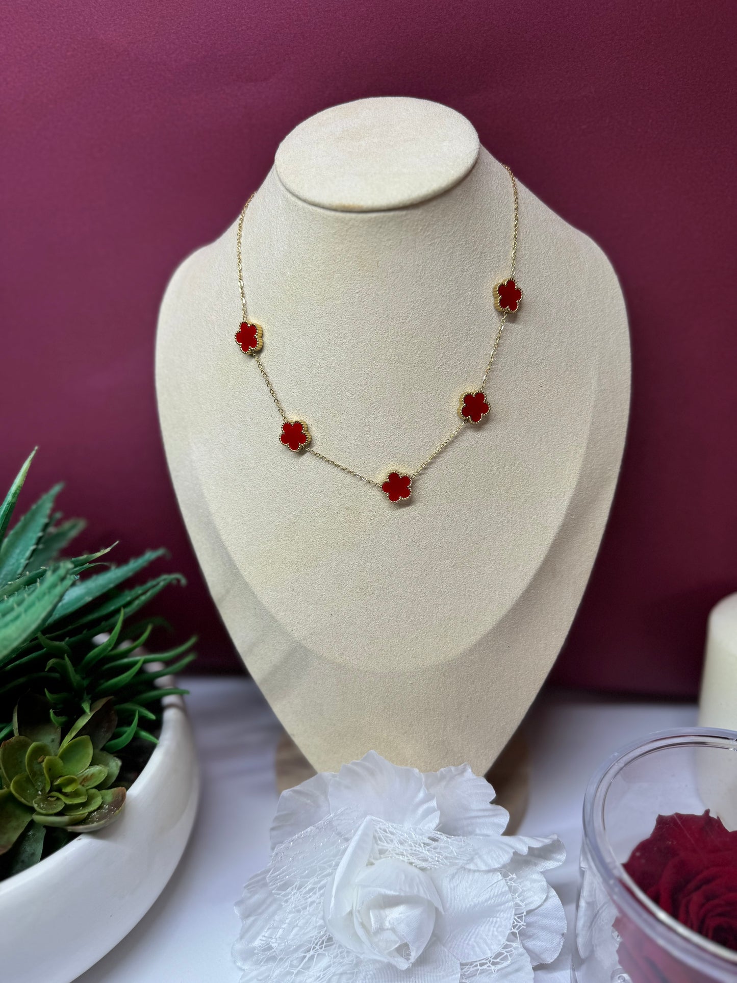 COLLANA LUCKY RED