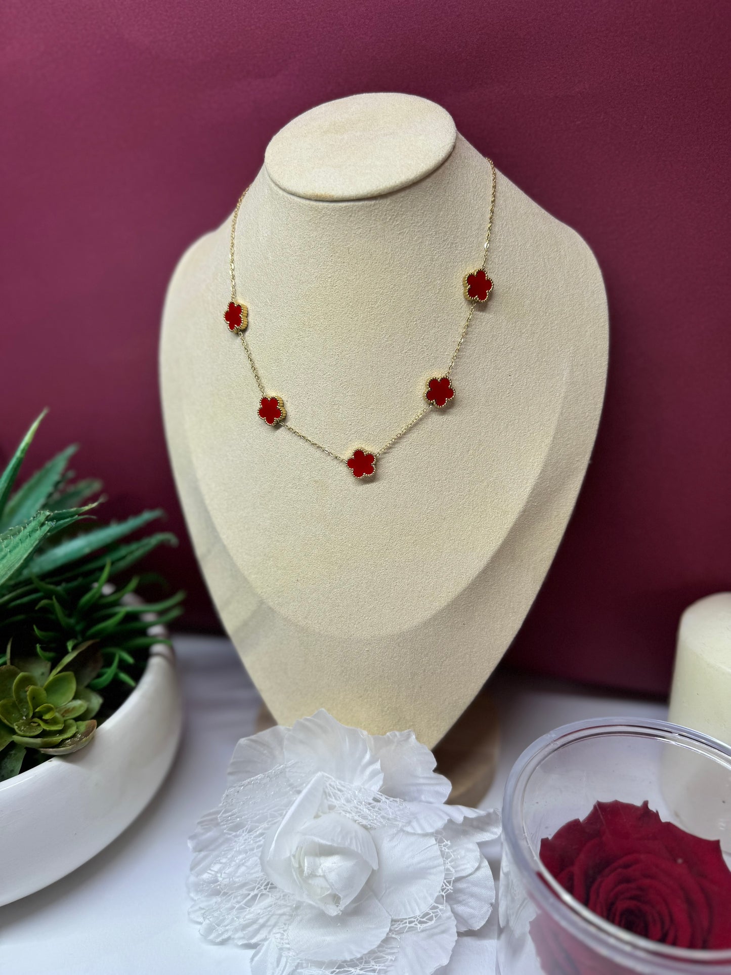 COLLANA LUCKY RED